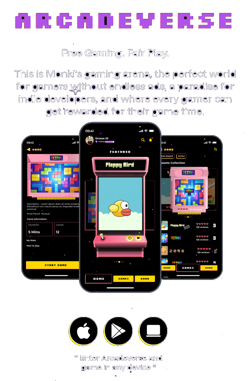 Arcadeverse - Free Gaming. Fair Play.
